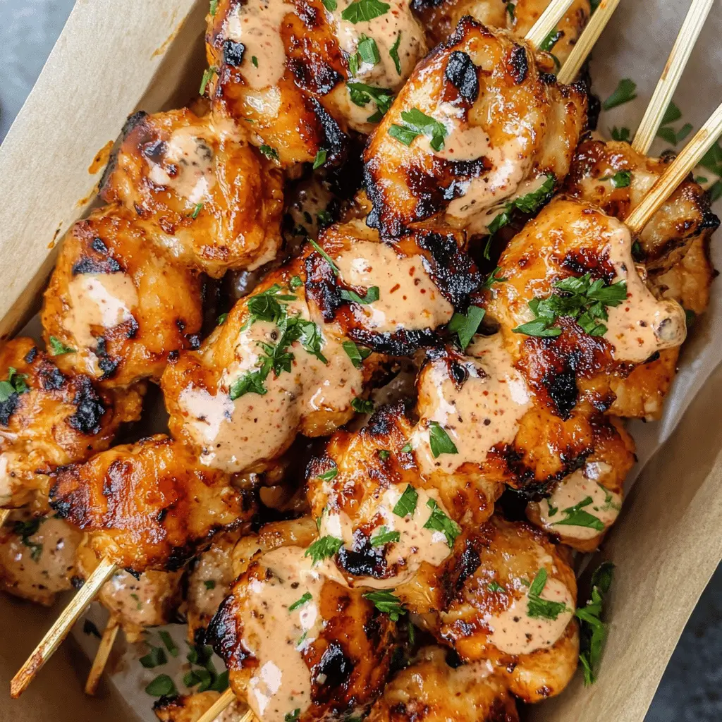 Try these Bang Bang Chicken Skewers for a delightful twist on your usual party fare! Juicy chicken is marinated in a spicy, creamy sauce that packs a flavorful punch. Perfect for grilling at summer barbecues or as a tasty appetizer at gatherings. Save this recipe now and impress your guests with these mouthwatering skewers!