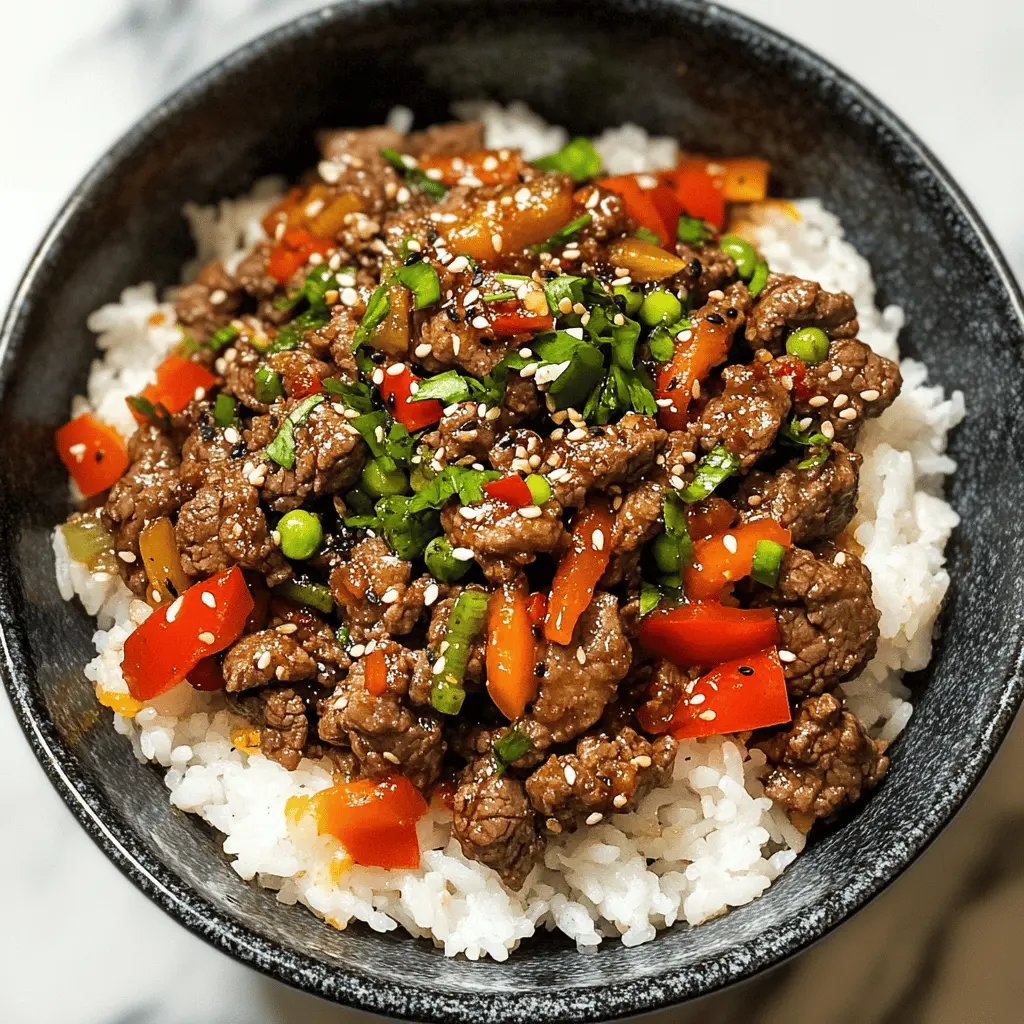 Get ready for dinner with this Beef and Pepper Rice Bowl! Loaded with tender beef, bright bell peppers, and fluffy rice, this dish is both colorful and full of flavor. Perfect for weeknight meals or as a crowd-pleaser for gatherings. Save this easy recipe for a delicious and satisfying meal that everyone will love!