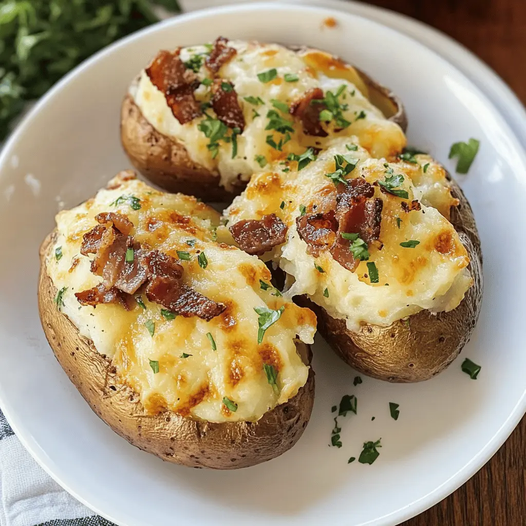 Looking for the perfect side to accompany your steak? These Best Steakhouse Baked Potatoes are loaded with creamy goodness and crispy skin, just like at your favorite restaurant! With butter, sour cream, and chives, they're the ultimate comfort food. Save this recipe for your next steak dinner or cozy night in, and impress your family and friends!