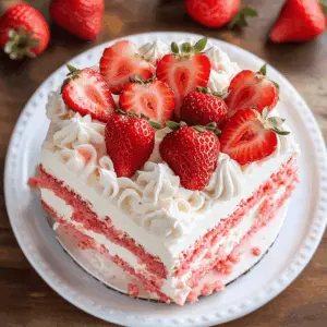 This Best Strawberry Poke Cake is the perfect sweet treat for any gathering! With its moist vanilla cake soaked in creamy strawberry goodness, it's sure to impress your family and friends. Topped with fluffy whipped cream and fresh strawberries, it's a delightful way to celebrate any occasion. Save this recipe for your next party or picnic! 🍓✨