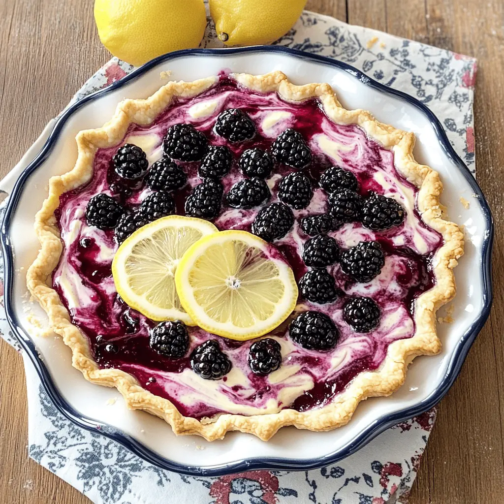 Treat yourself to a refreshing Blackberry Lemonade Pie that's perfect for any occasion! This delightful dessert combines the tartness of fresh blackberries and zesty lemon for a bright, fruity flavor. With a creamy filling and a buttery crust, it’s a simple yet impressive dessert. Save this recipe for your next summer gathering or family barbecue!