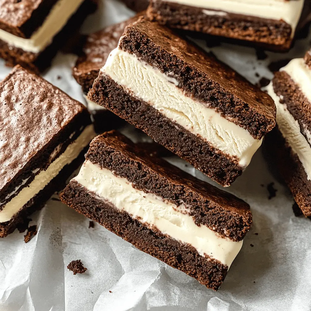 Treat yourself to delightful Brownie Ice Cream Sandwiches that are perfect for any occasion! These soft, fudgy brownies paired with creamy ice cream create a heavenly bite. Customize with your favorite toppings for an extra twist. Save this recipe for your next gathering or a fun dessert night at home!