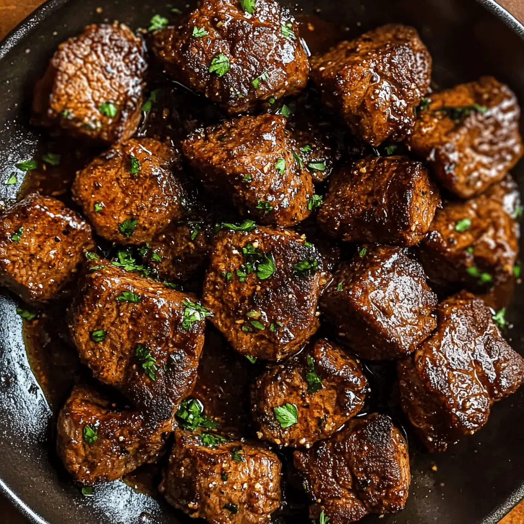 Looking for a quick and delicious meal? These Cajun Garlic Butter Steak Bites are full of flavor and come together in just minutes! Perfectly seasoned with Cajun spices and sautéed in rich garlic butter, they're ideal for busy weeknights or gatherings. Save this recipe now for a tasty treat that's sure to impress your family and friends!