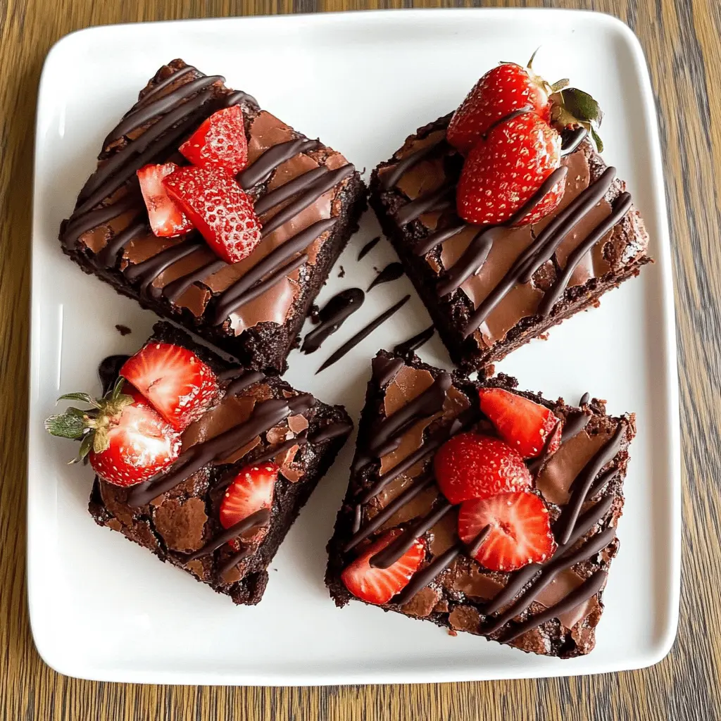 Rich, fudgy brownies topped with luscious chocolate-covered strawberries make the ultimate dessert experience! This recipe combines the best of both worlds—decadent brownies and juicy berries for a delightful treat. Perfect for celebrations, date nights, or just because! Save this recipe and impress your friends and family with a unique twist on classic brownies.