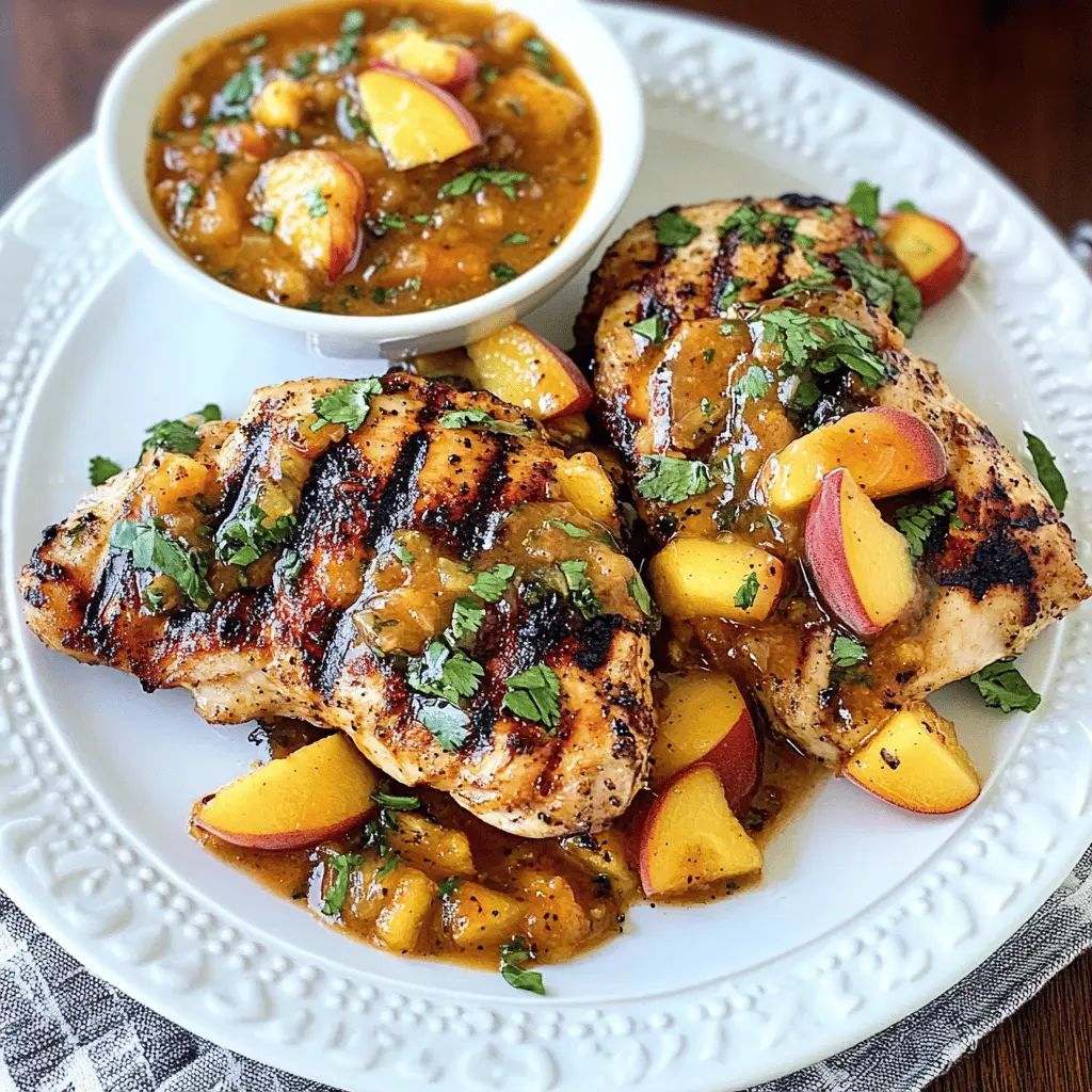 Fire up your grill for a delicious twist on chicken! This Grilled Chicken with Peach Chipotle Sauce brings a perfect blend of sweet and spicy flavors to your table. Featuring juicy chicken thighs smothered in a rich peach chipotle marinade, it’s a crowd-pleaser for summer BBQs or family dinners. Save this recipe to impress your guests at your next outdoor gathering!