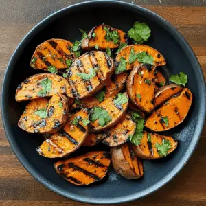 These Grilled Cilantro-lime Sweet Potatoes are bursting with fresh flavors and are perfect for your next BBQ! The zesty lime combined with aromatic cilantro elevates this simple dish, making it a delightful side for any meal. Save this healthy recipe for summer gatherings, or enjoy it as a yummy weeknight dinner addition!