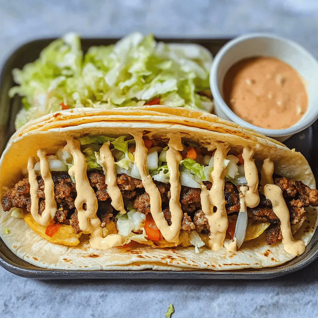 These Smash Burger Tacos are the perfect blend of crispy taco shells and juicy, savory burger flavors! Featuring seasoned ground beef, melted cheese, and your favorite toppings, they make for a fun and delicious meal any night of the week. Perfect for taco Tuesday or game day! Save this recipe for a tasty twist on classic burgers!