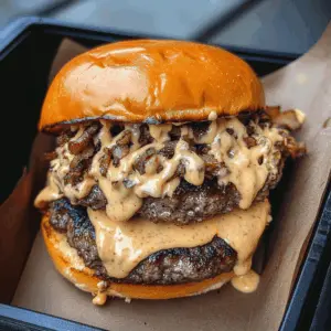 Get ready to experience the ultimate burger night with these Smash Burgers topped with creamy Baconnaise Sauce! Packed with juicy beef and a smoky, savory flavor, they are perfect for grilling parties or a casual weeknight dinner. Don't forget to save this recipe for your next barbecue adventure! 🍔✨
