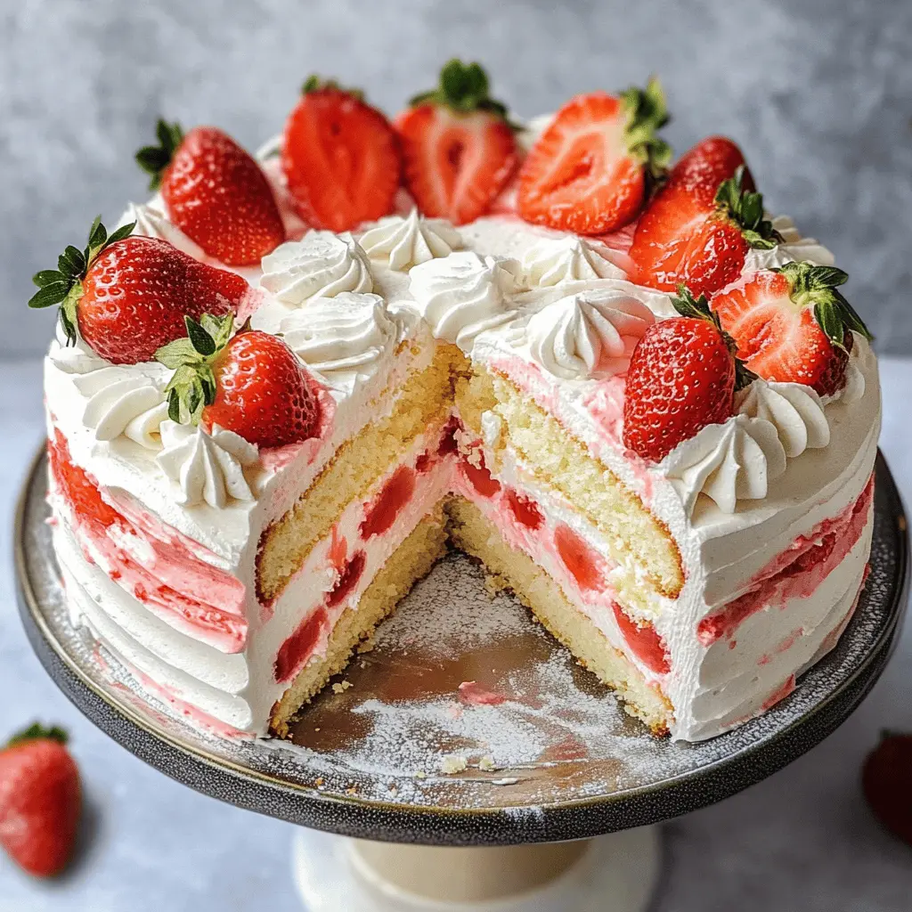 Treat yourself to a slice of sweet sunshine with this delightful Strawberry Shortcake Layer Sponge Cake! Light and fluffy sponge layers, filled with luscious strawberries and whipped cream, make this dessert a showstopper for any occasion. Perfect for summer gatherings, birthdays, or simply as a weekend treat. Save this recipe now for easy baking later!