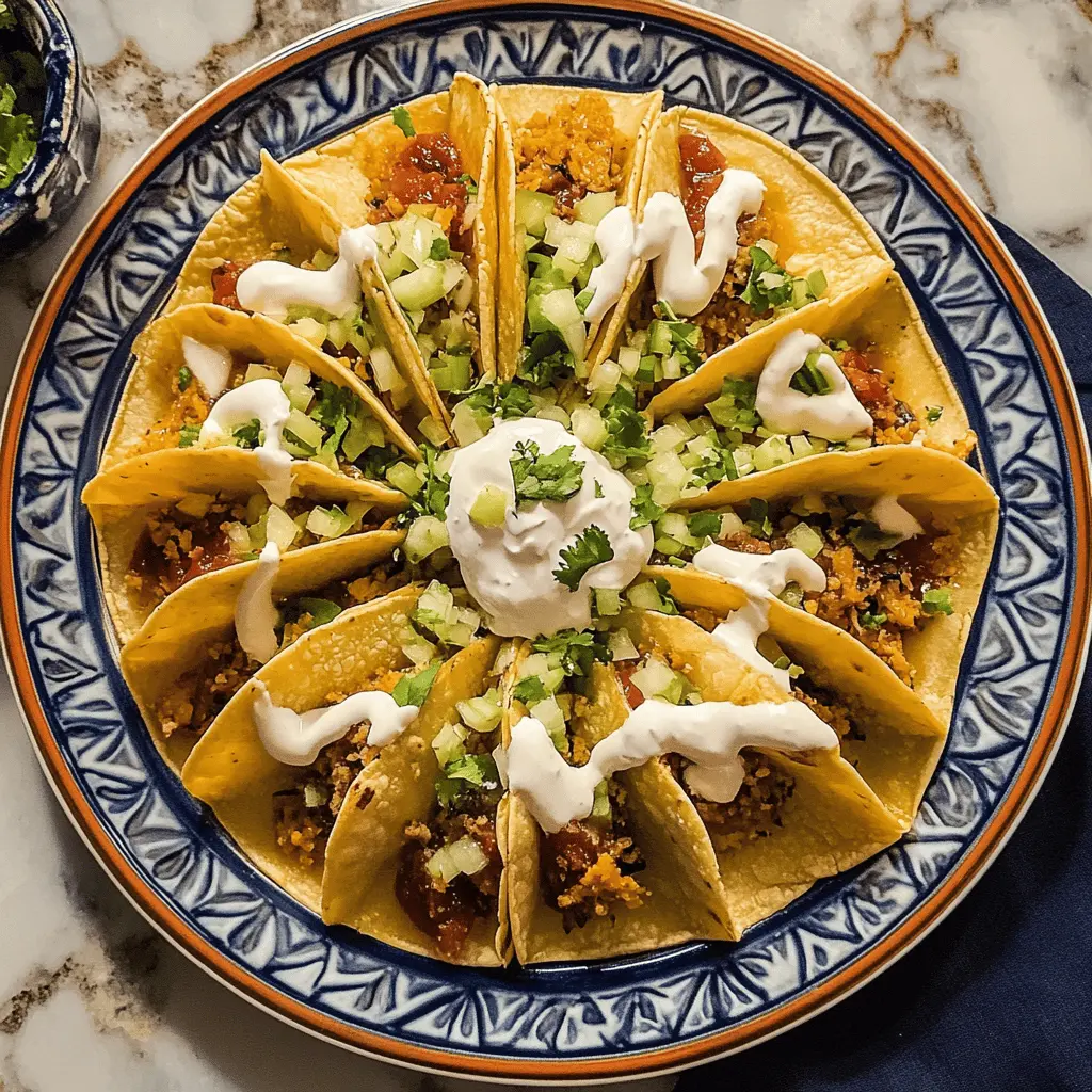 Crispy Tacos Dorados are a delightful twist on a classic! Made with crispy corn tortillas stuffed with savory fillings like seasoned beef or chicken, these golden treats are perfect for any gathering. Top them with fresh salsa, guacamole, or sour cream for a burst of flavor. Save this recipe for your next taco night and watch everyone smile!