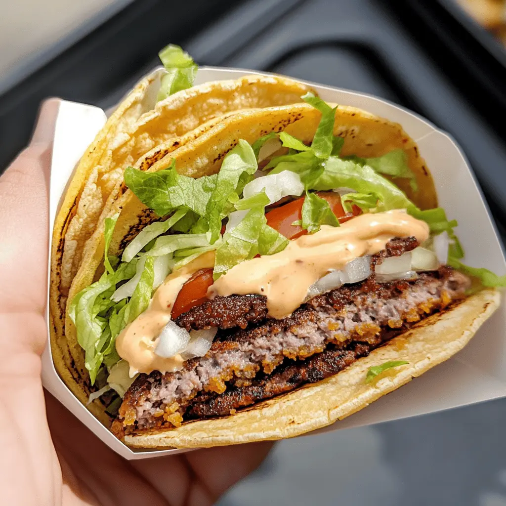 Get ready for a flavor explosion with these Original Smash Burger Tacos! Packed with juicy beef patties, melty cheese, and all your favorite burger toppings, these tacos are a fun twist on traditional comfort food. Perfect for taco night or game day, save this recipe to satisfy your cravings for something delicious and different!