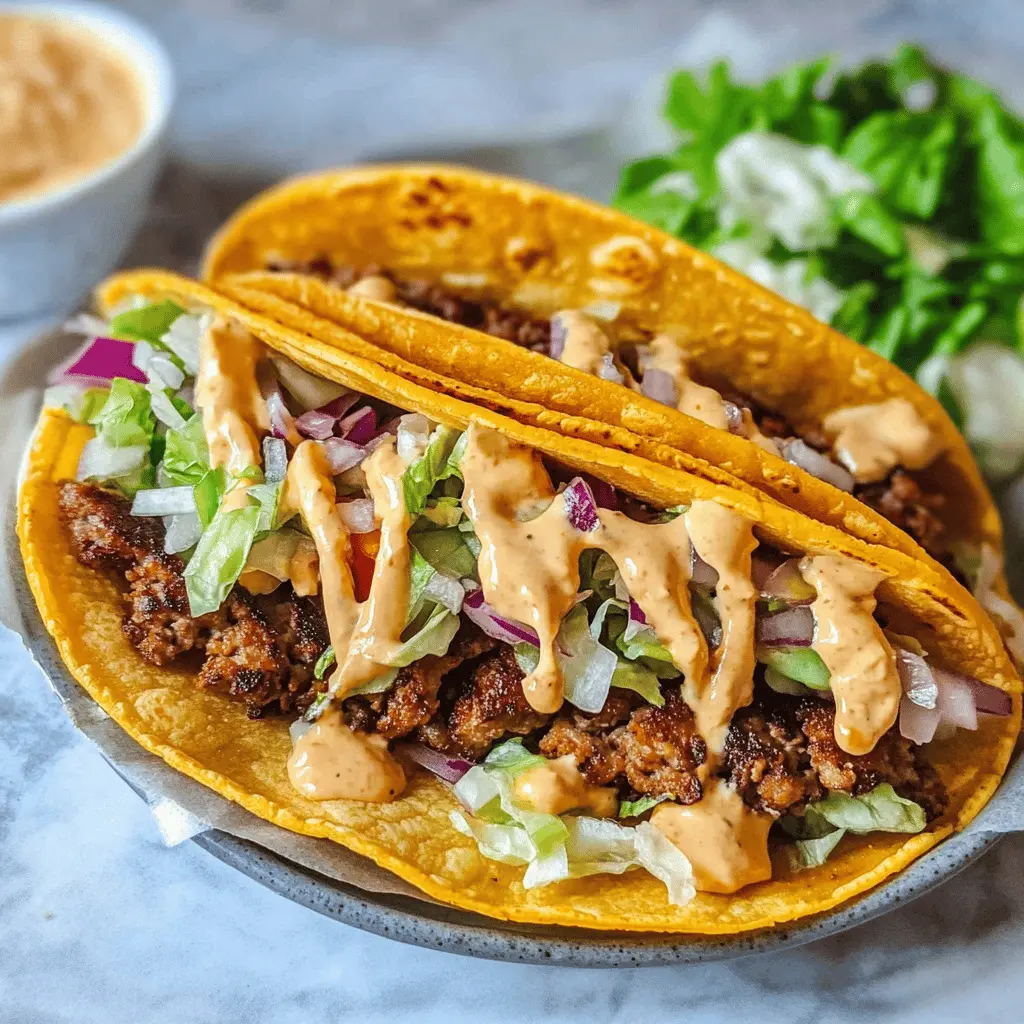 Easy Smash Burger Tacos Recipe for a Quick Dinner