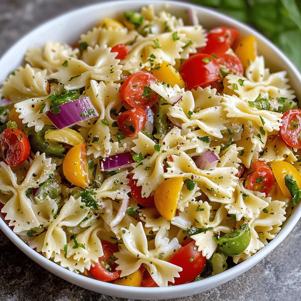 Easy Bow Tie Pasta Salad Recipe