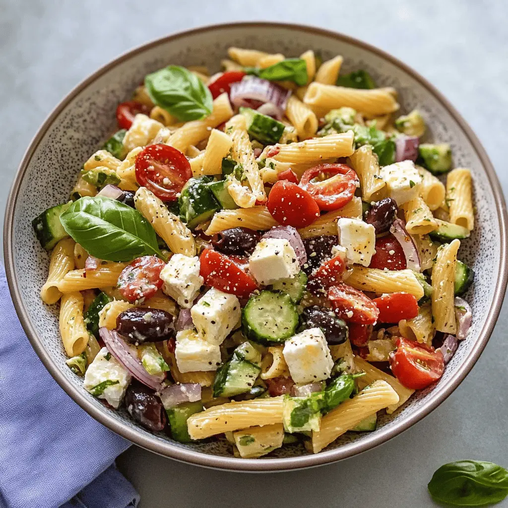 Easy Mediterranean Pasta Salad Recipe