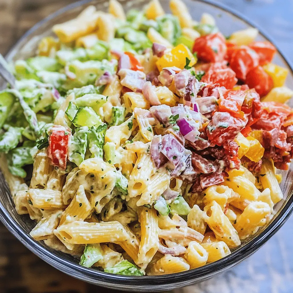 Easy Italian Grinder Pasta Salad Recipe