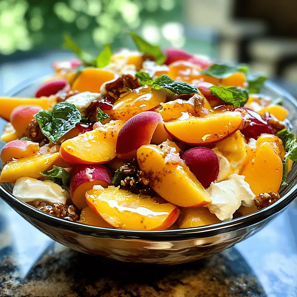 Easy Millionaire Peach Salad Recipe