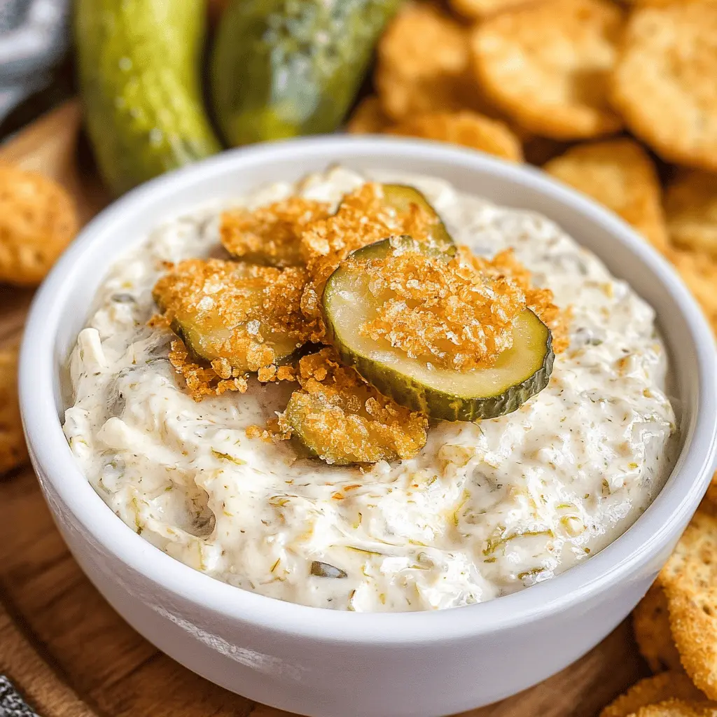Easy Cheesy Fried Pickle Dip Recipe