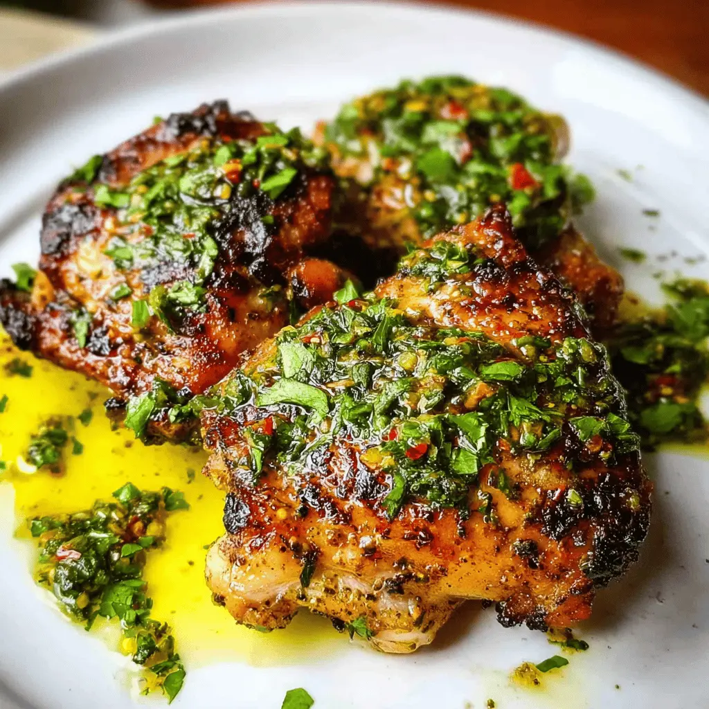 Easy Chimichurri Chicken Thighs Recipe