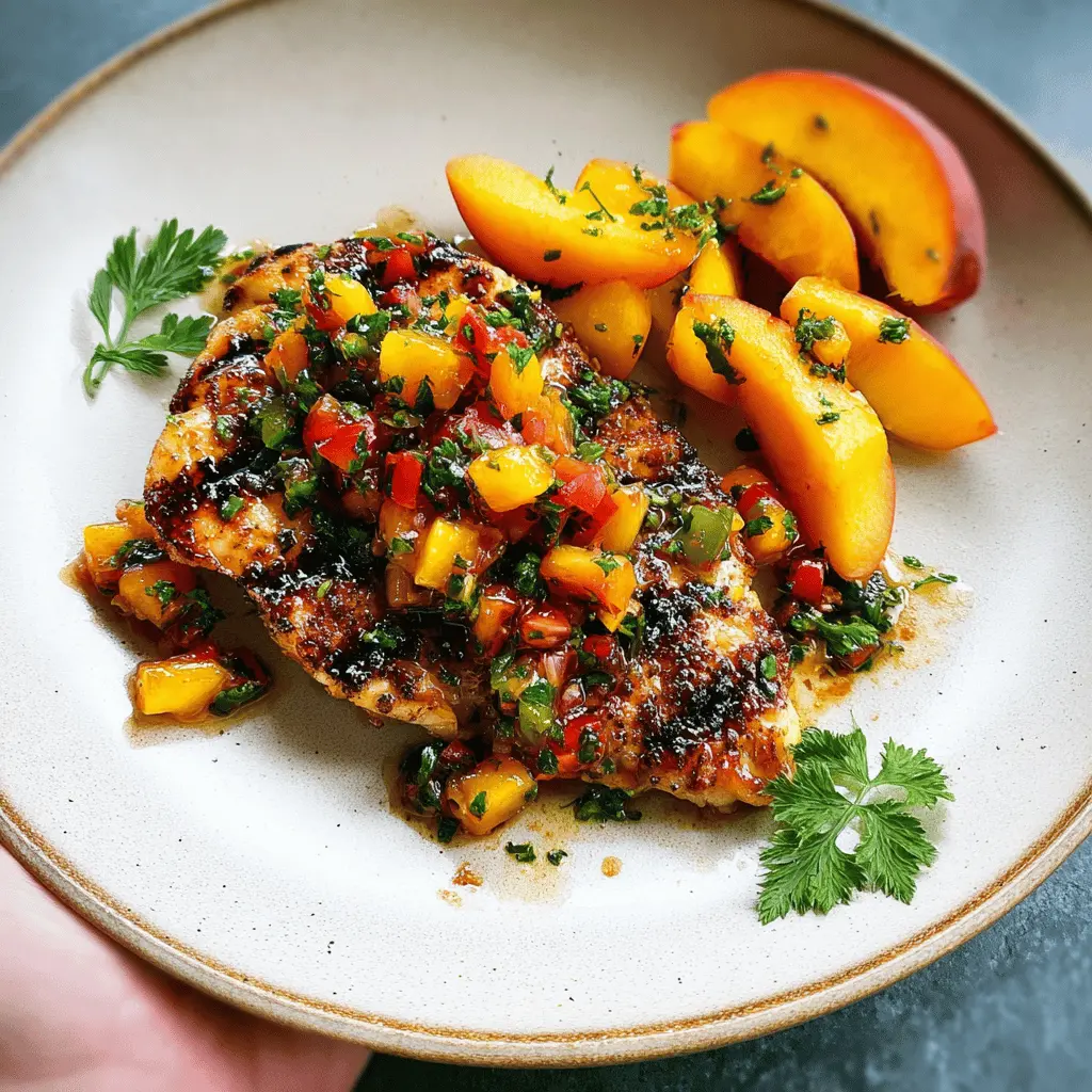 Easy Peach Salsa Chicken Recipe