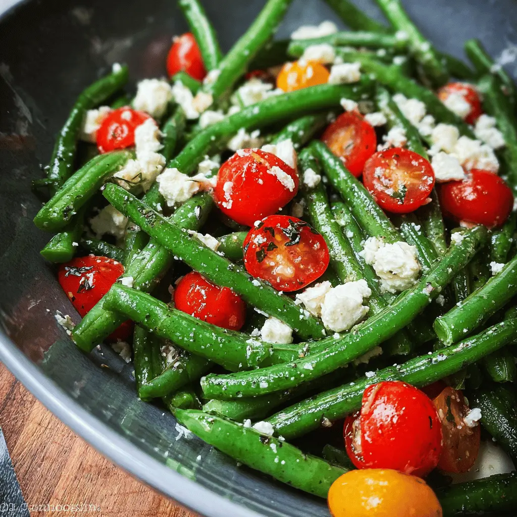 Easy Green Bean and Feta Salad Recipe