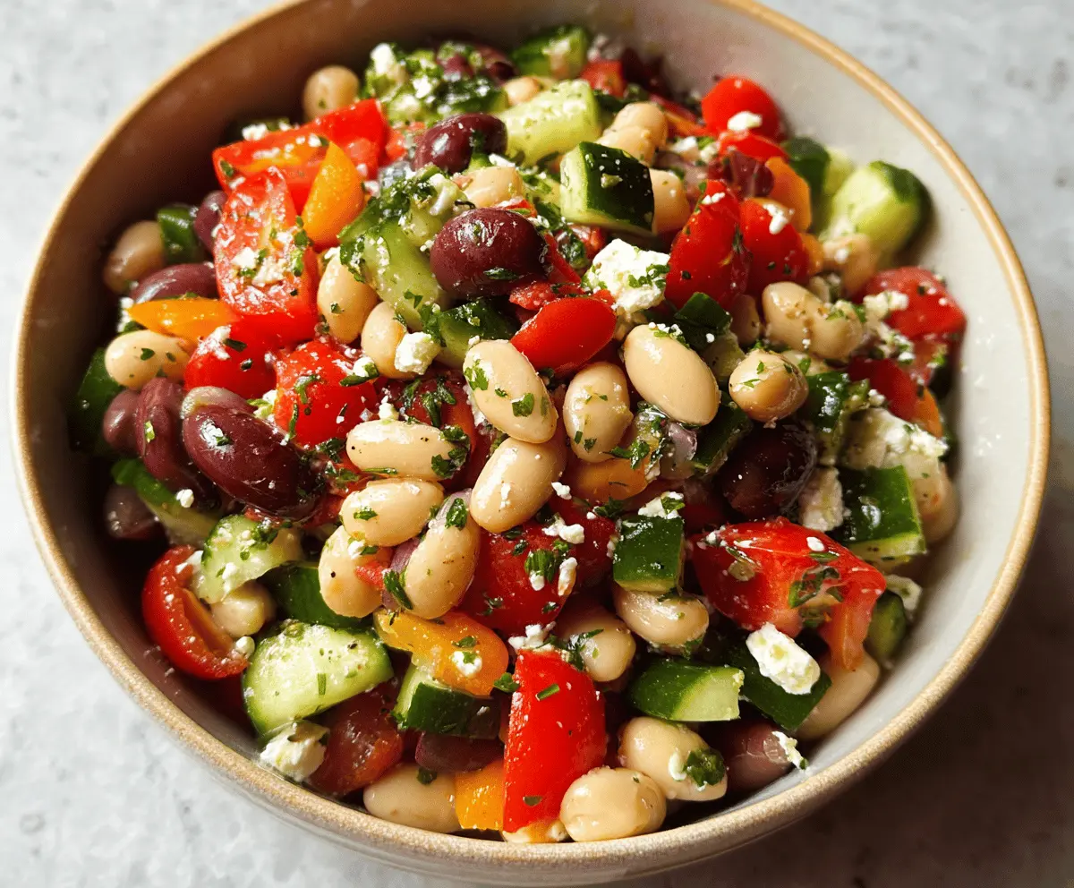 Easy Mediterranean Bean Salad Recipe