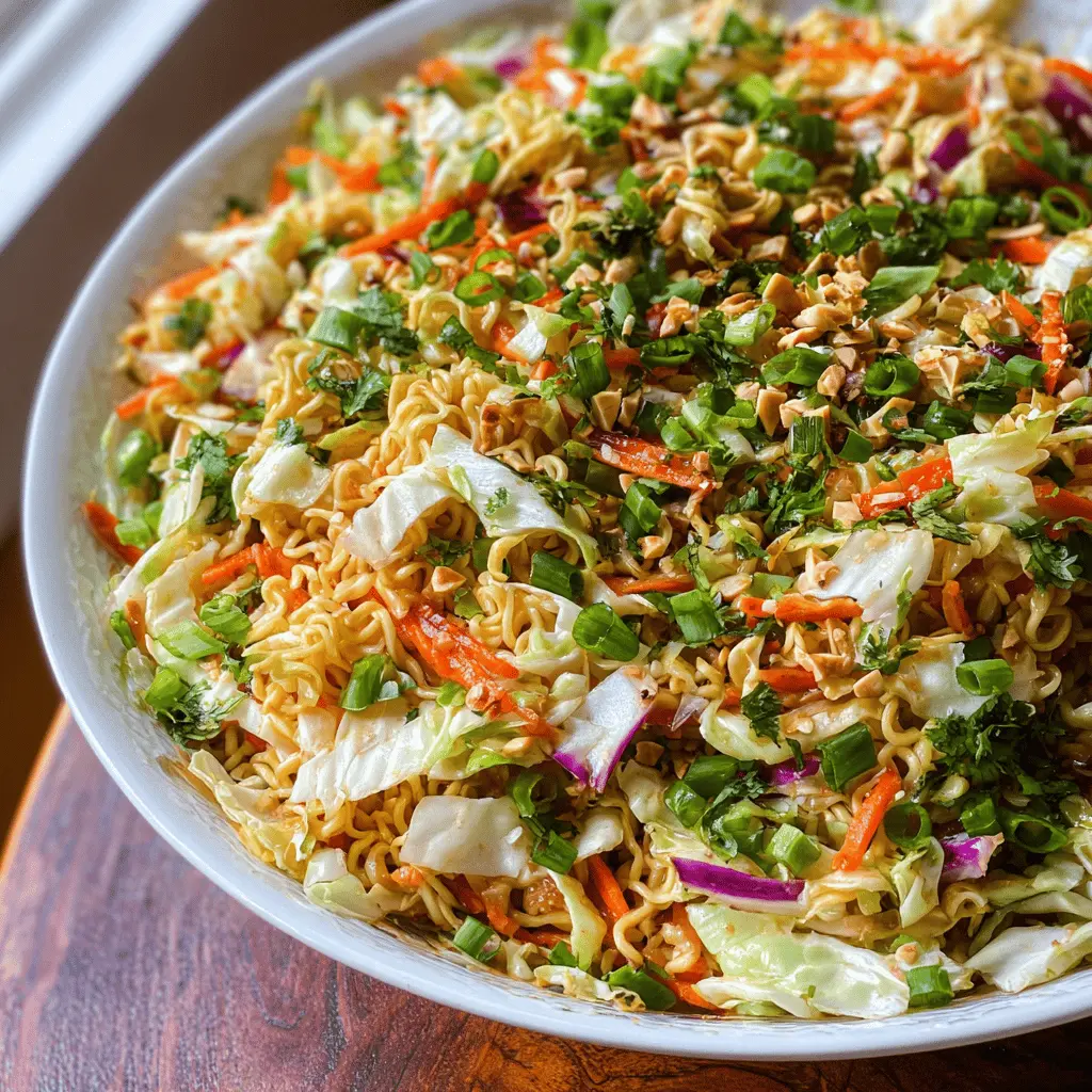 Easy and Crunchy Ramen Noodle Salad Recipe