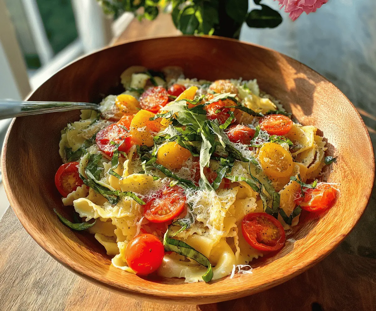 Easy Summer Garden Pasta Recipe for Quick Dinner