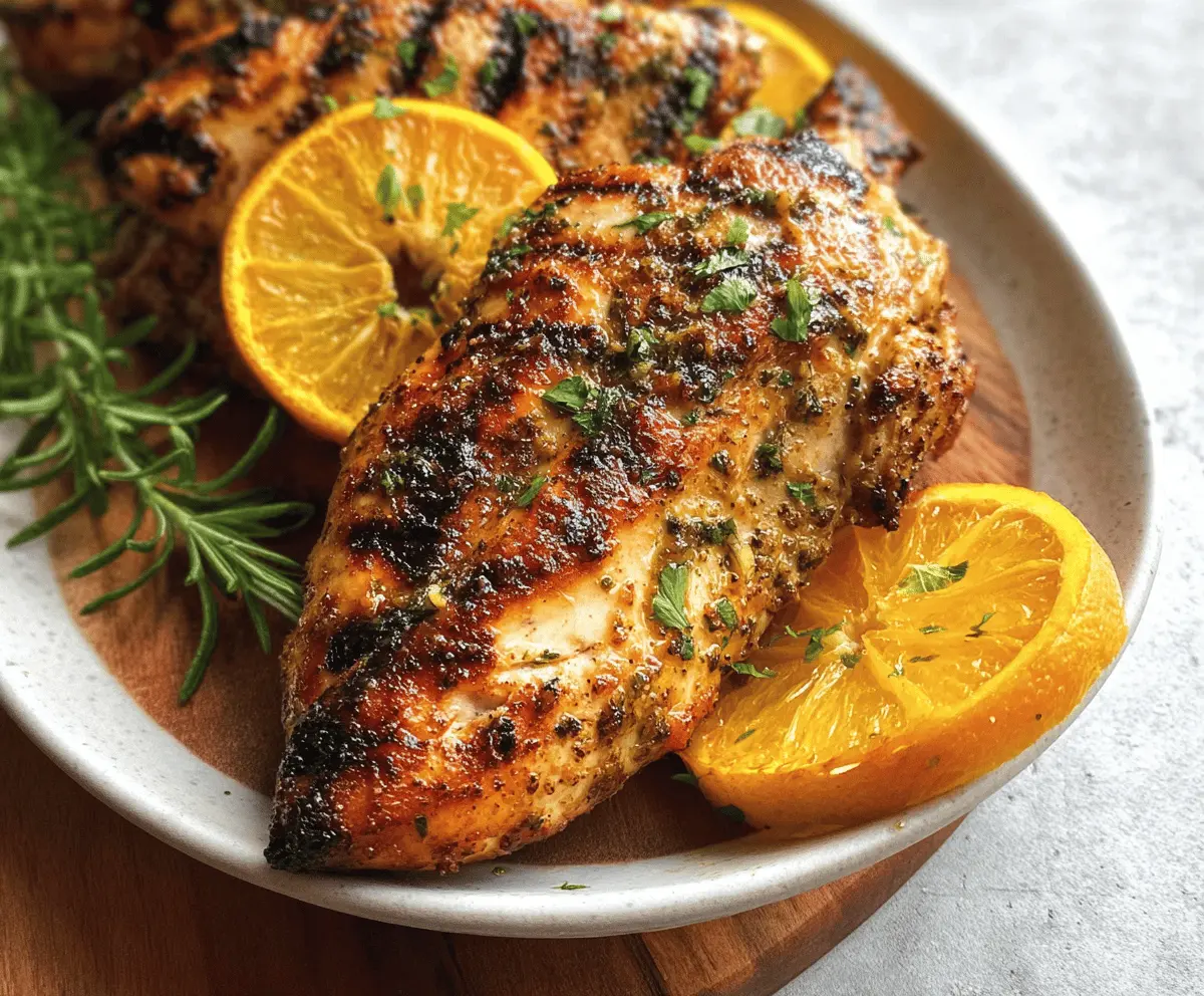 Easy Citrus Dijon Grilled Chicken Recipe