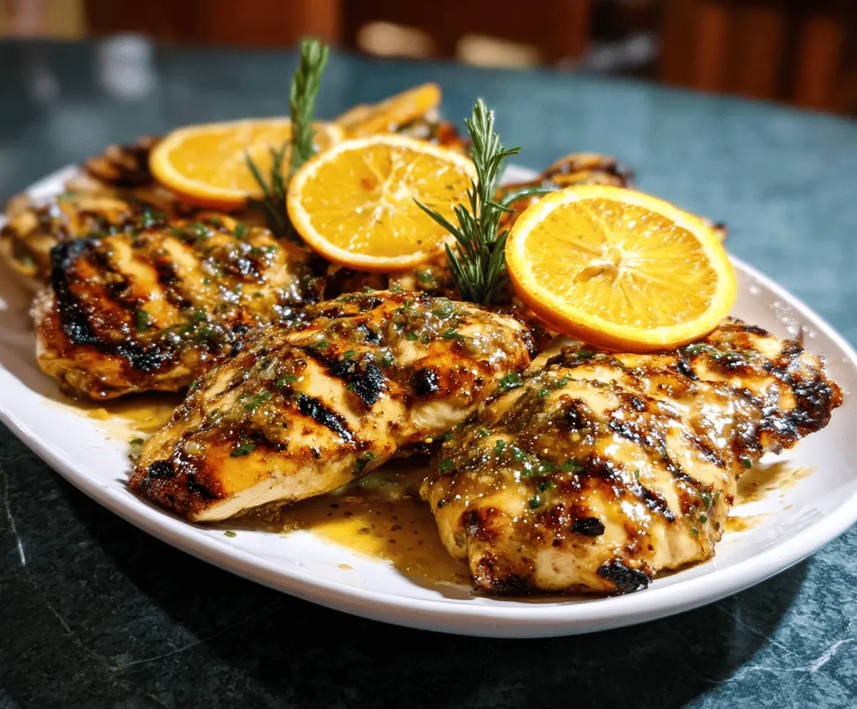 Easy Grilled Citrus Chicken With Sweet Glaze