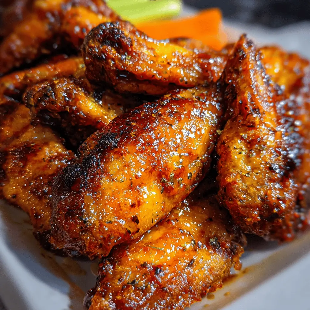 Easy Hot Honey Peach Chicken Wings Recipe