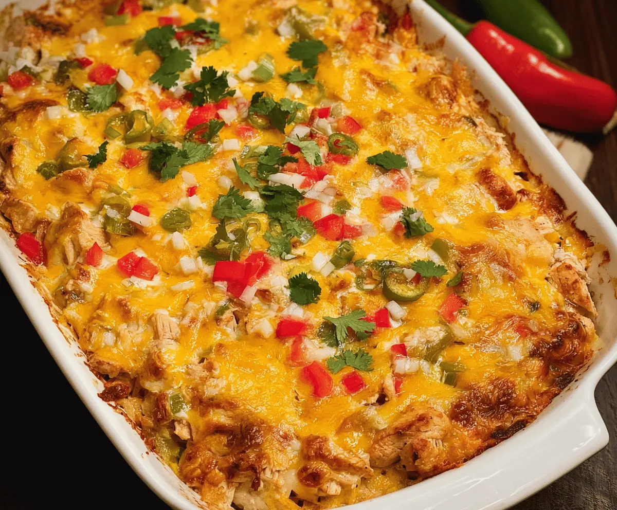 Easy Chicken Fajita Casserole Recipe