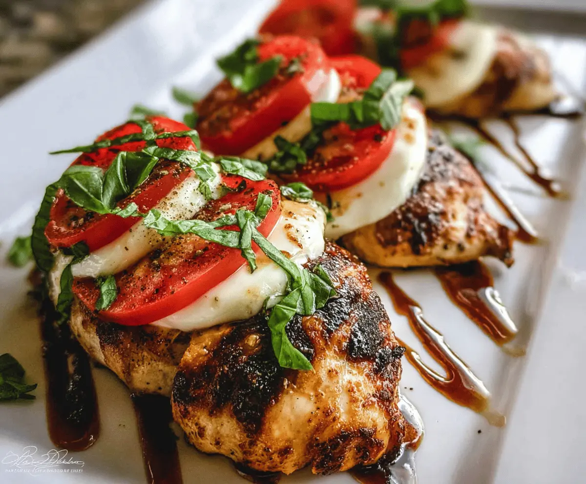 Easy Grilled Chicken Caprese Recipe