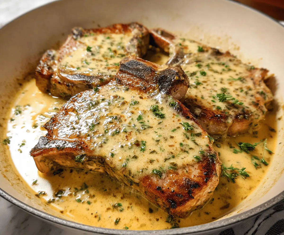 Easy Slow Cooker Pork Chops with Creamy Garlic Parmesan