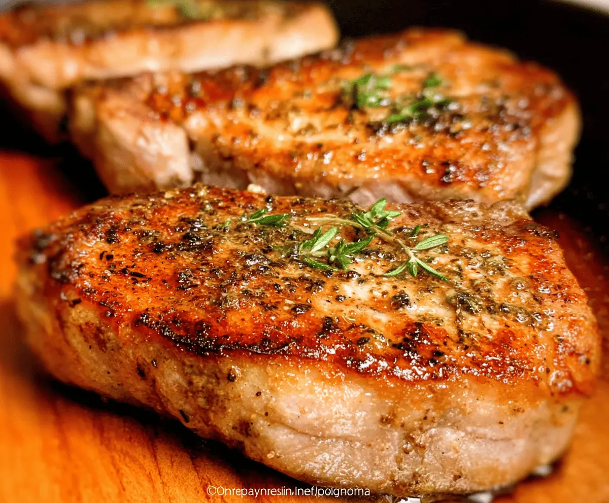 Juicy Oven Baked Pork Chops Recipe