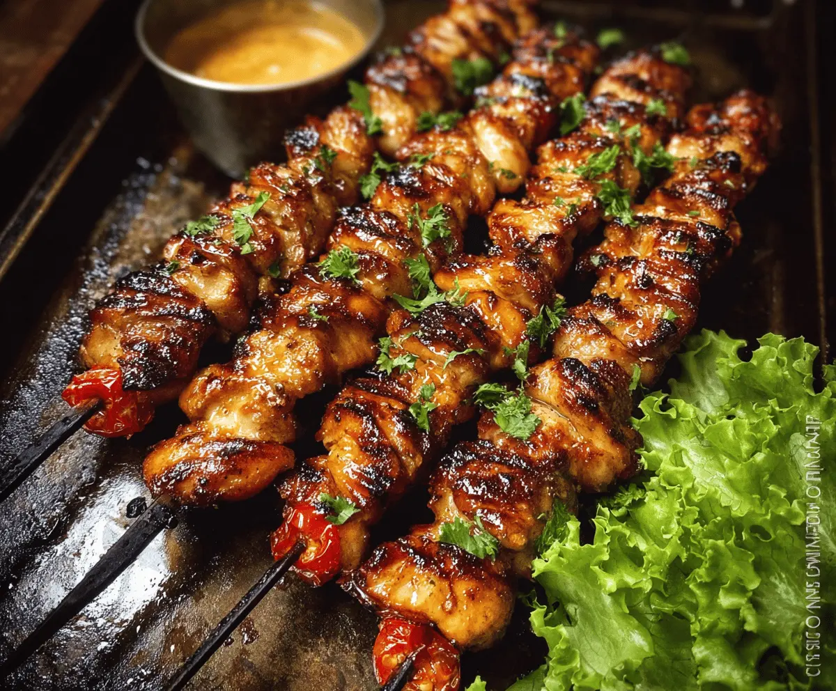 Easy Grilled Thai Chicken Skewers Recipe