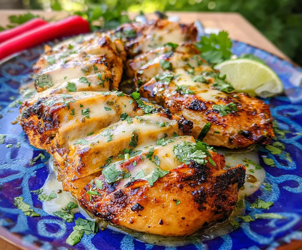 Easy Grilled Salsa Verde Chicken with Pepper Jack