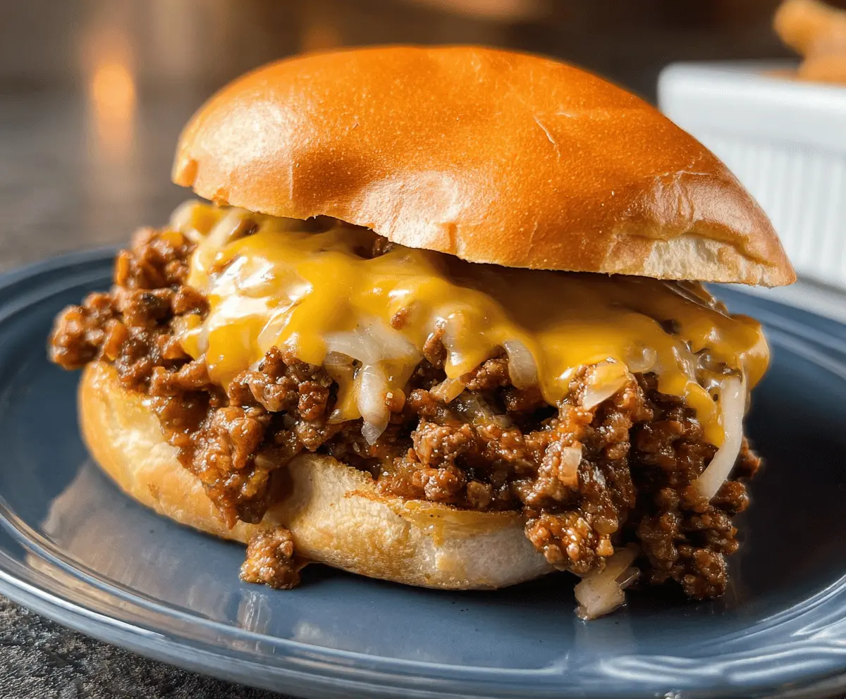 Easy Beer Cheese Sloppy Joe Recipe