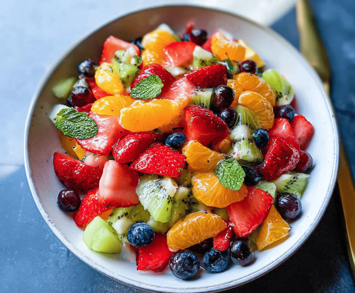 Easy Rainbow Fruit Salad Recipe for Summer