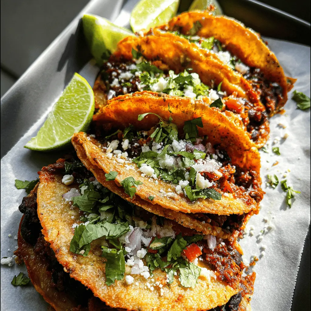 Easy Crispy Black Bean Tacos Recipe