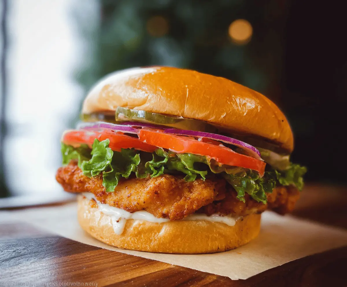 Easy Crispy Chicken Sandwich Recipe