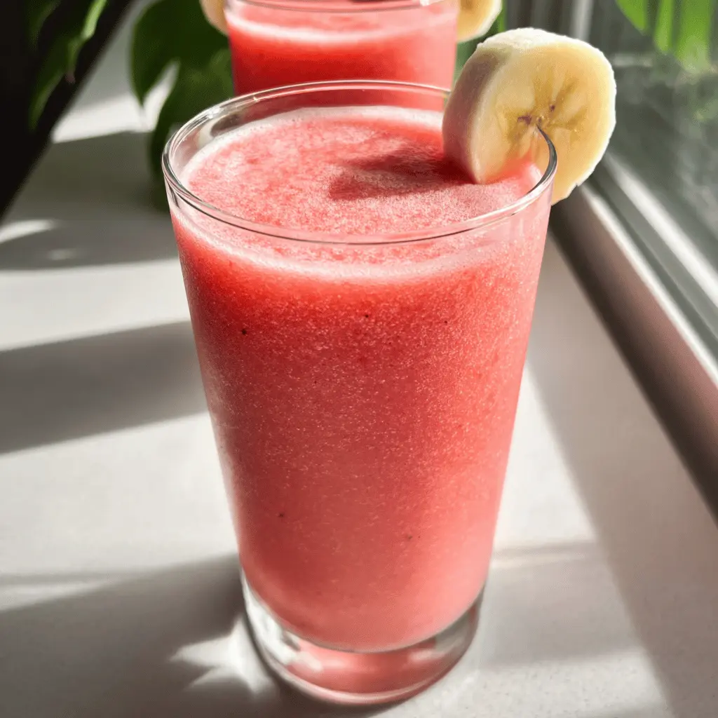 Refreshing Watermelon Banana Smoothie Recipe