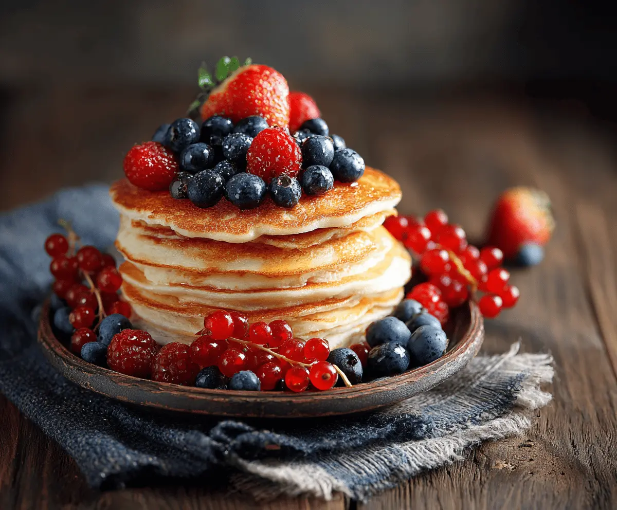 Pancakes with Fresh Berries