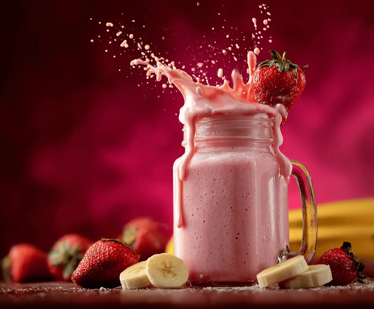 Strawberry Banana Milkshake