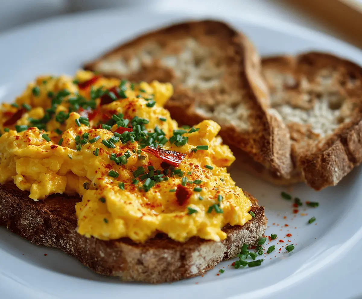 Scrambled Eggs and Toast