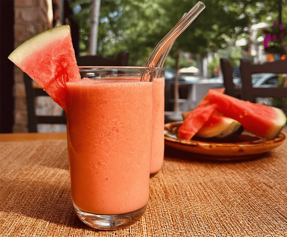 Refreshing Watermelon Peach Smoothie Recipe