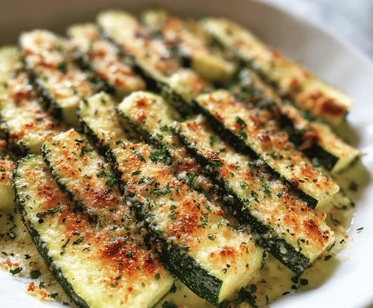 Easy Baked Parmesan Zucchini Recipe