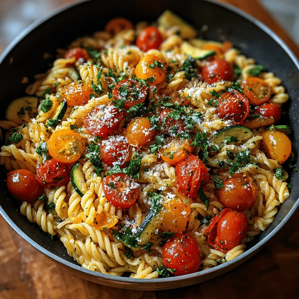 Easy Tomato Zucchini Pasta Recipe