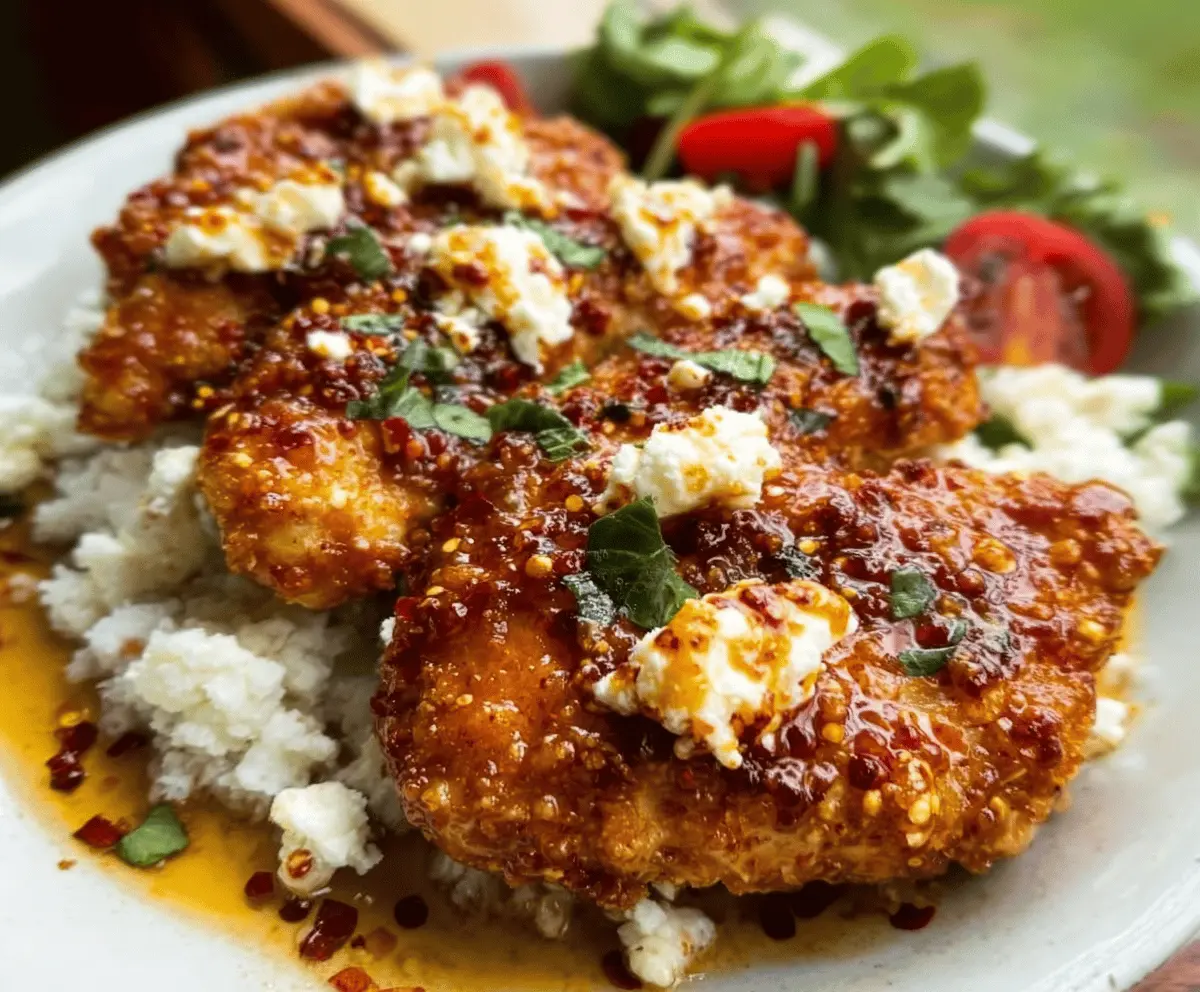 Crispy Hot Honey Feta Chicken Recipe