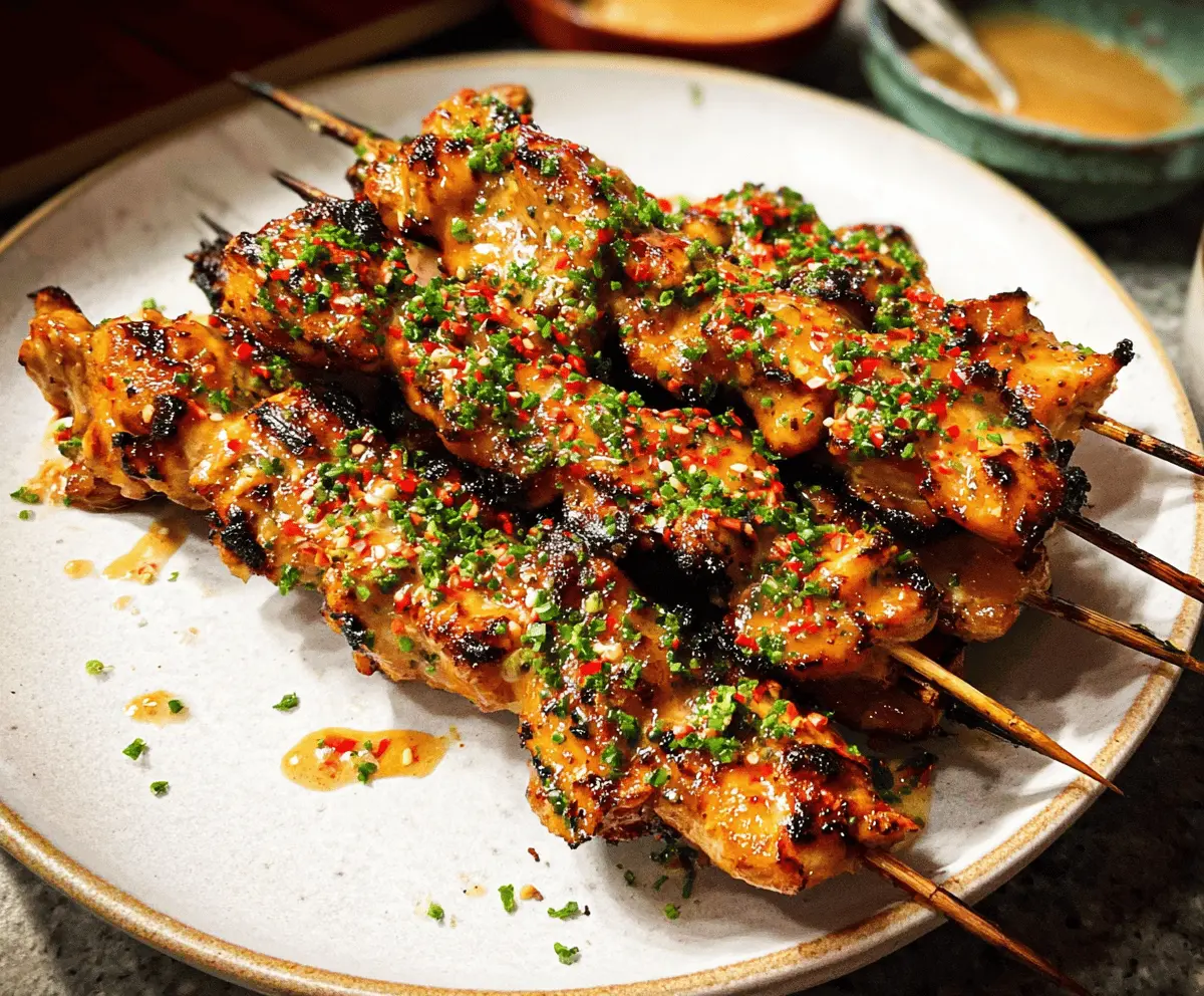 Easy Bang Bang Chicken Skewers Recipe