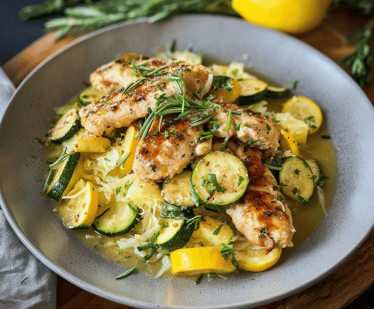 Easy Chicken Breast with Zucchini and Summer Squash